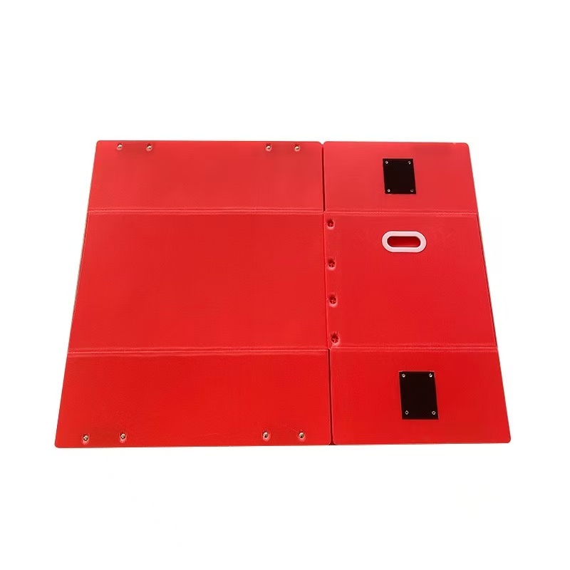 Foldable PP Corrugated Plastic Turnover Box cum Velcro Flap