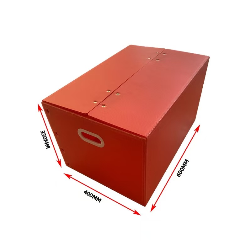 Foldable PP Corrugated Plastic Turnover Box cum Velcro Flap
