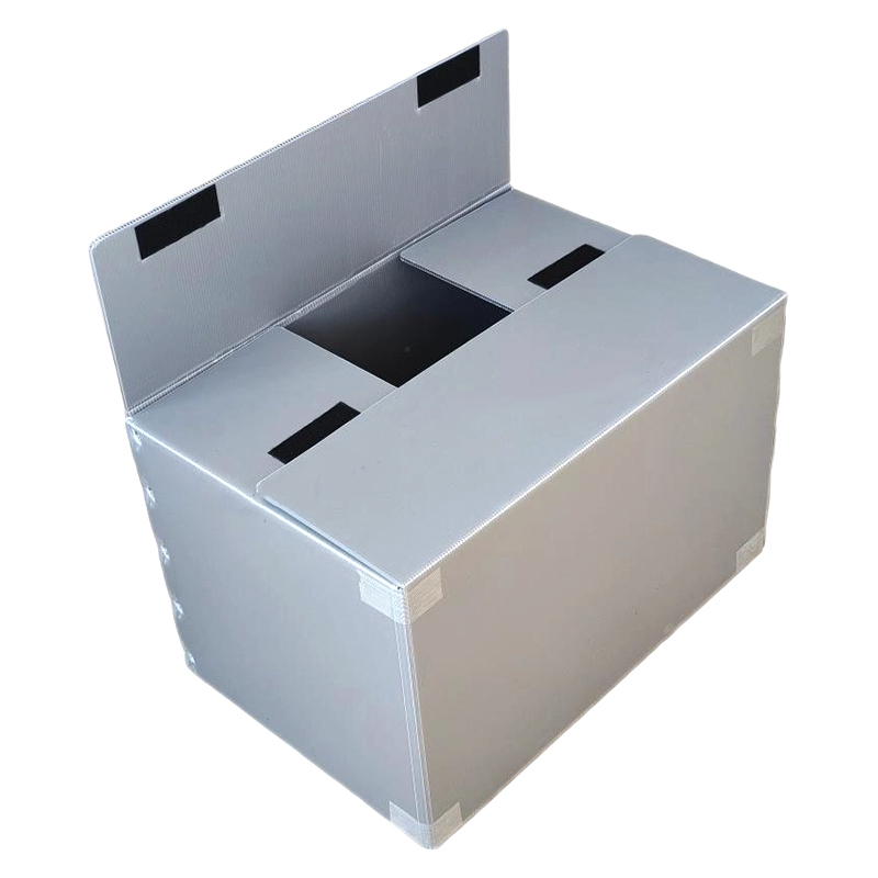 Reusable Foldable Corflute Plastic Carton Cum Velcro Fixarum Lid
