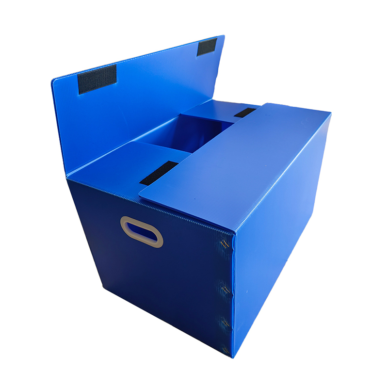 Velcro conclusione PP Corrugated Plastic PRAECLUSIO Box cum manu foramine