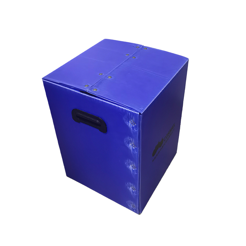 Manu Portable foramen PP Corrugated Plastic movens Box cum Velcro Lid