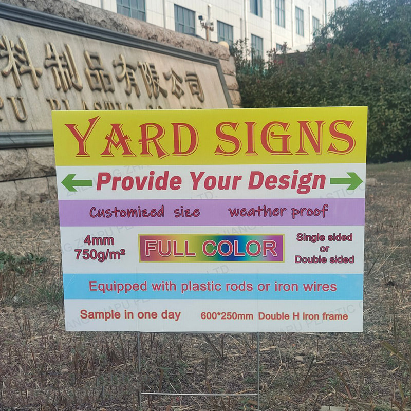 UV Resistant Corrugated plastic area Sign
