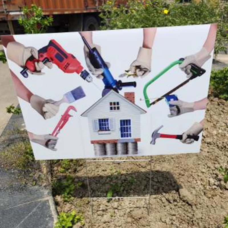 IMPERVIUS Outdoor Corrugated Plastic Garden Pignus Sign