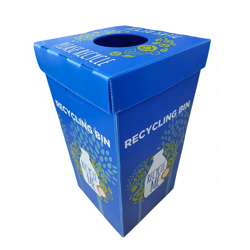 Collapsible PP Corrugated Plastic Redivivus Quisquiliis Can