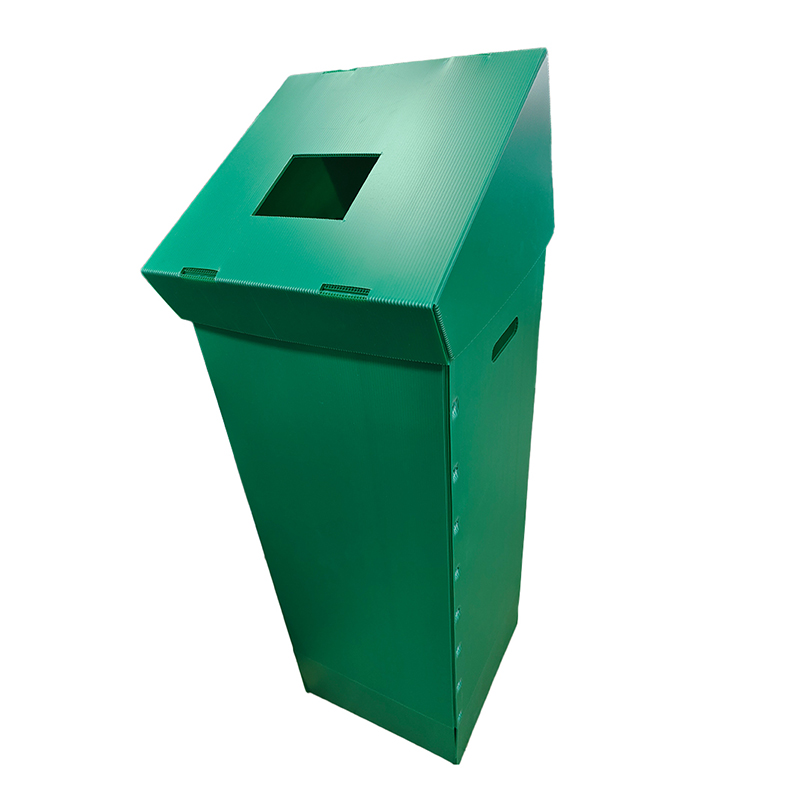 Collapsible PP Corrugated Plastic Redivivus Quisquiliis Can