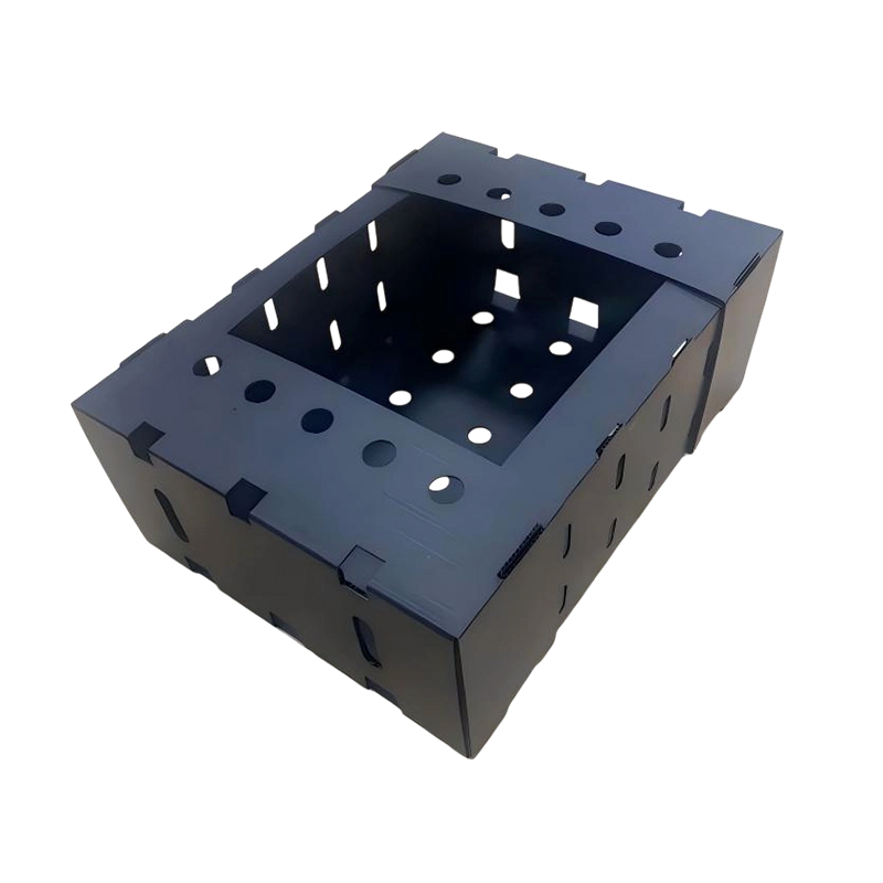 Open Top Stackable Plastic Corrugated Fructus sarcina Box