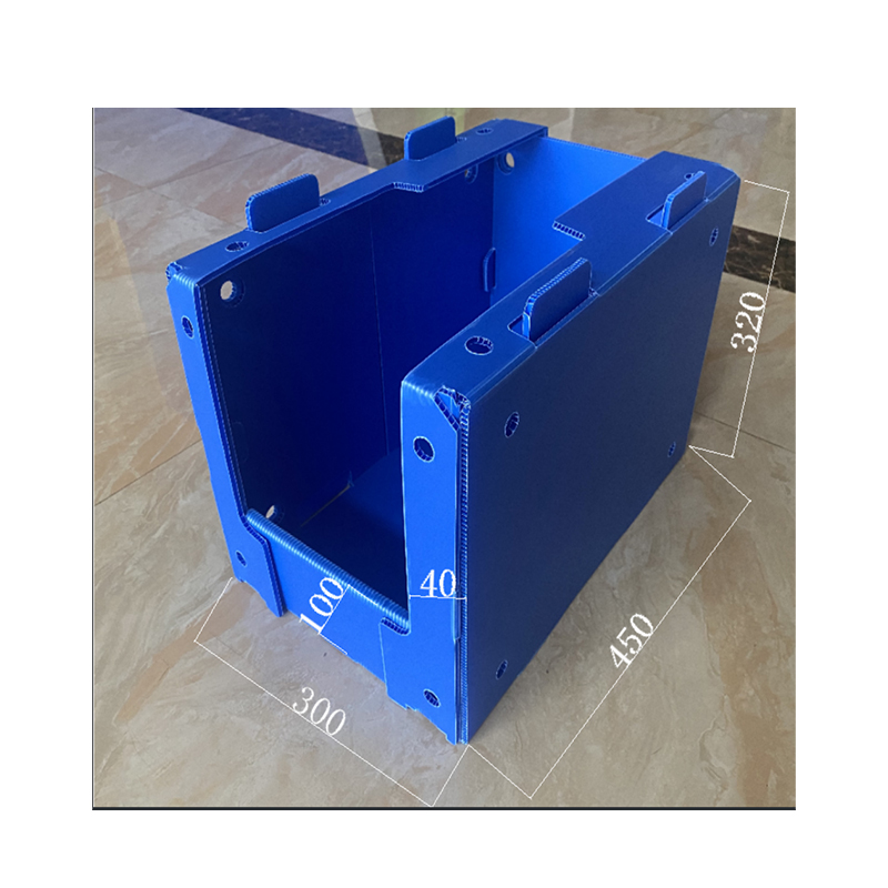 Stackable PP Corrugated Plastic Partibus Delige Bin cum Anima perforata