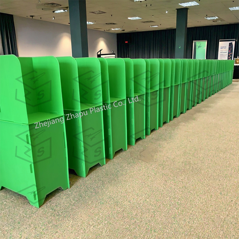 IMPERVIUS Portable Privacy Corrugated Plastic Electio Stand